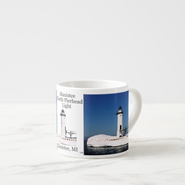 Xícara De Espresso Maniste North Pierhead Light espresso mug (Frente Esquerda)