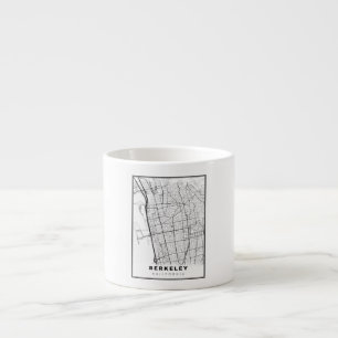 Xícara De Espresso Mapa de Berkeley