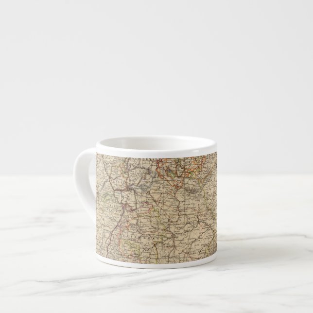 Xícara De Espresso Mapa do atlas de Alemanha (Frente Esquerda)