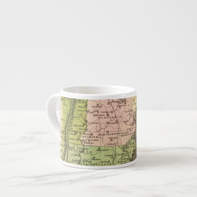 Xícara De Espresso Mapa oriental de Olney dos estados (Frente Esquerda)