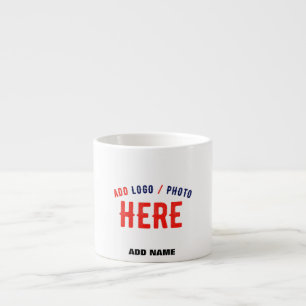 XÍCARA DE ESPRESSO MARCA VERIFICADA BRANCA PERSONALIZÁVEL MODERNA
