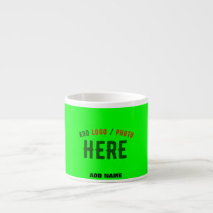 XÍCARA DE ESPRESSO MARCA VERIFICADA REINO-VERDE PERSONALIZADO MODERNO