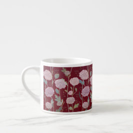 Xícara De Espresso Marigold Flower Pattern Tea Cup