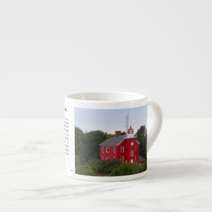 Xícara De Espresso Marquette Harbour Lighthouse história espresso mu