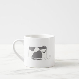 Xícara De Espresso Massachusetts CatMassachusetts Espresso Mug