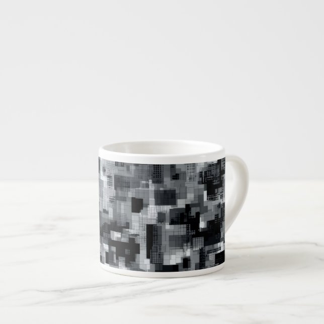 Xícara De Espresso Matriz Monocromática (Frente Esquerda)