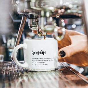 Xícara De Espresso Melhor Avó Simples Moderna Nunca Melhor Presente D