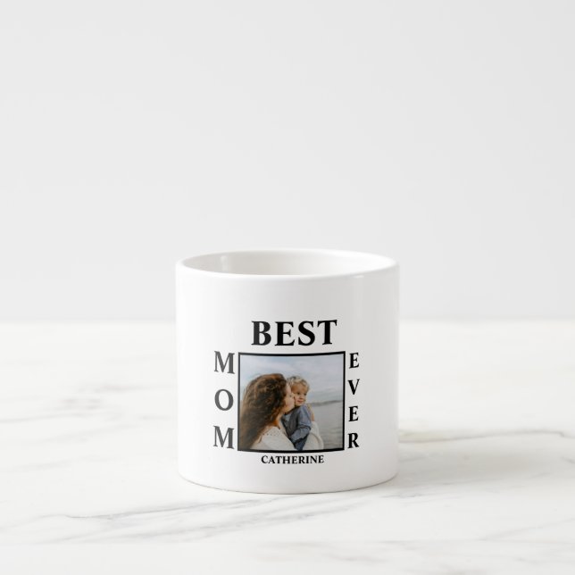 Xícara De Espresso Melhor mãe dia de as mães personalizada de sempre (Frente)