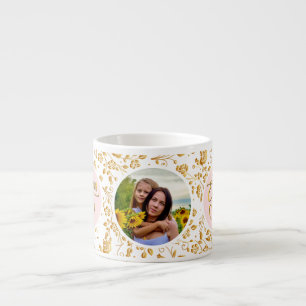 Xícara De Espresso Melhor Mãe do Mundo Floral Foto Dia das Mães