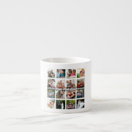 Xícara De Espresso Melhor Pai do Mundo 16 Colagem de Fotos Personaliz