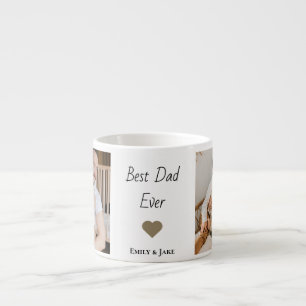 Xícara De Espresso Melhor Pai Personalizado Nunca Nomes De Crianças E