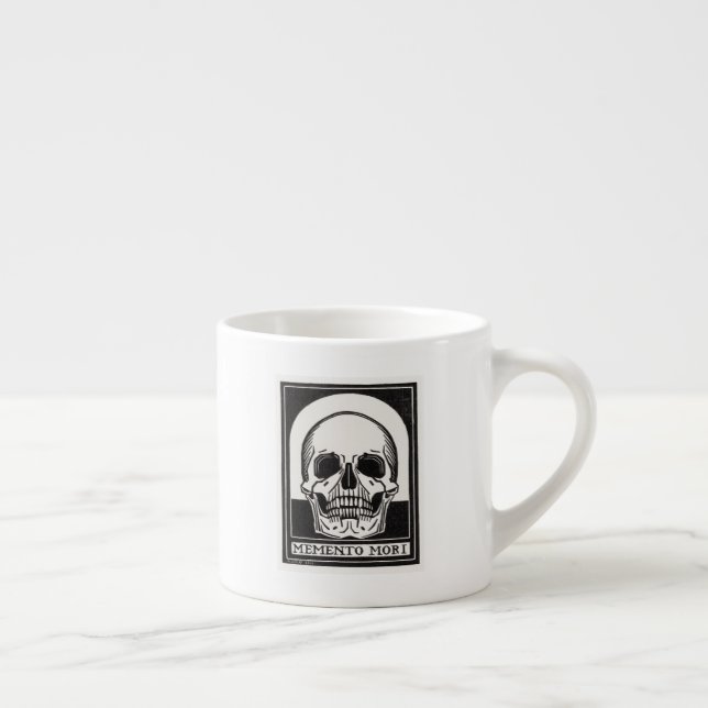 Xícara De Espresso Memento Mori Skull (Direita)