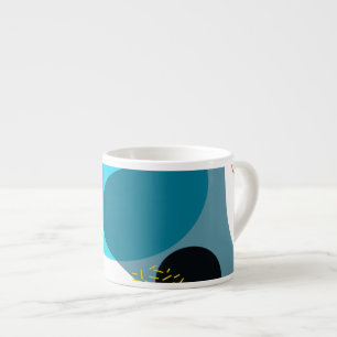 Xícara De Espresso Memphis, legal, moda, urbana, ilustração moderna