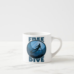 Xícara De Espresso Mergulho Livre - O Oceano Está Chamando De Freediv