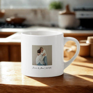 Xícara De Espresso Minimal Photo Template Mother's Day Mug