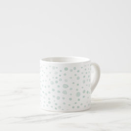 Xícara De Espresso Mint Confetti Watercolor Pontos Espresso Mug