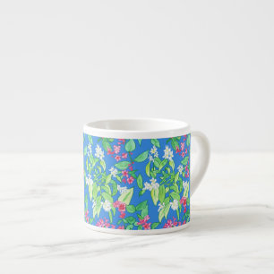 Xícara De Espresso Mock Orange e Weigelia Espresso Mug
