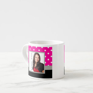 Xícara De Espresso Modelo de foto de Bolinhas rosa