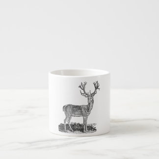 Xícara De Espresso Modelo retro dos Antlers dos cervos do veado dos