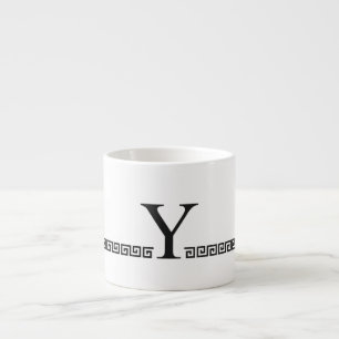 Xícara De Espresso Monograma grego