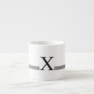 Xícara De Espresso Monograma grego