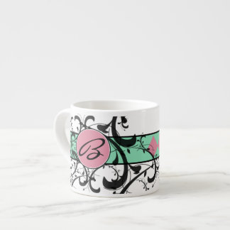 Xícara De Espresso Monograma Vitoriano de Farinhas