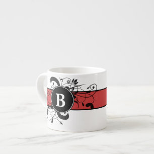 Xícara De Espresso Monograma Vitoriano de Farinhas