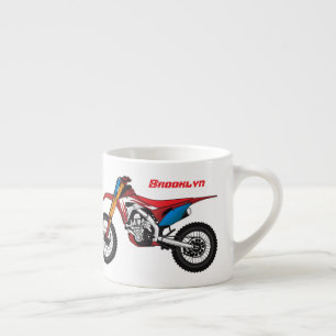 Xícara De Espresso Moto de terra vermelha