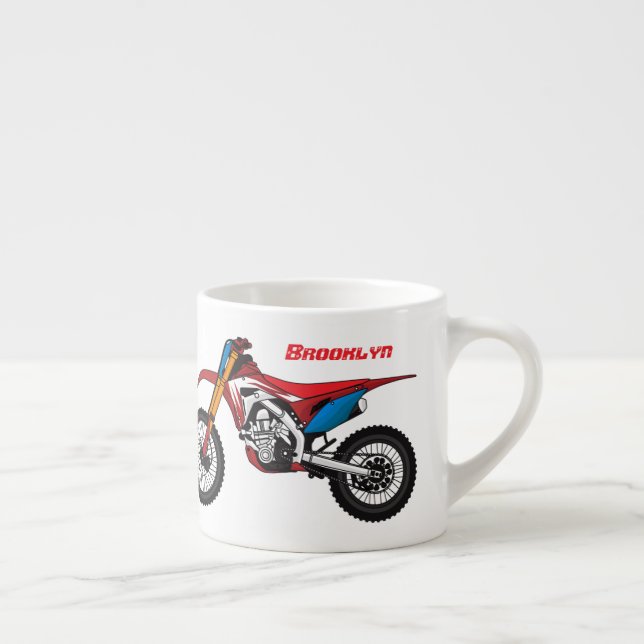 Xícara De Espresso Moto de terra vermelha (Direita)