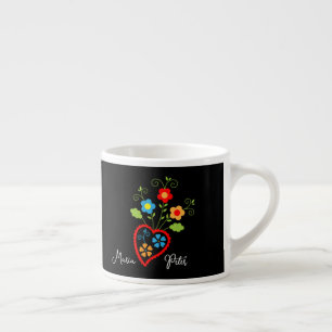 Xícara De Espresso Mug cardíaco popular português florescente