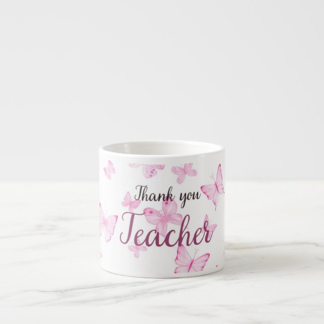 Xícara De Espresso Mug de Apreciação do Professor (Frente)