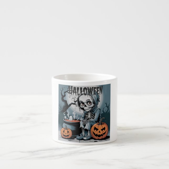 Xícara De Espresso Mug de Casa Assombrada (Frente)