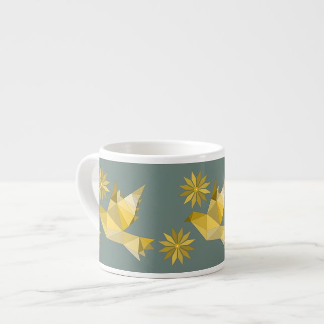 XÍCARA DE ESPRESSO MUG ESPECIAL PARA AMOR DE AVES (Frente Esquerda)