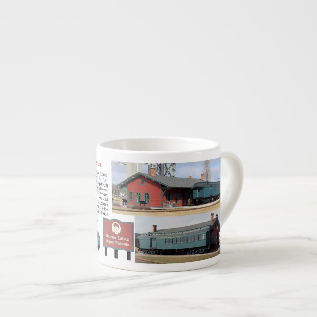 Xícara De Espresso Museu do Depósito Thomas Edison (Frente Esquerda)