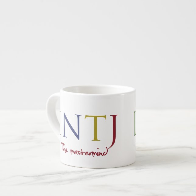Xícara De Espresso Myers-Briggs INTJ - Expresso para o espírito (Frente Esquerda)