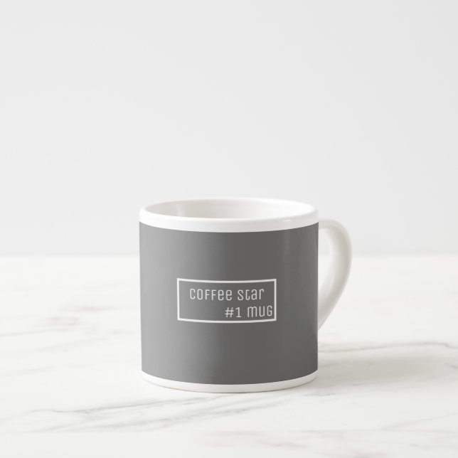 Xícara De Espresso Na moda Minimalística do café expresso em café, ca (Frente Esquerda)