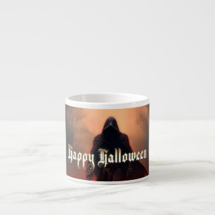 Xícara De Espresso Na sombra do Ceifeiro - Halloween