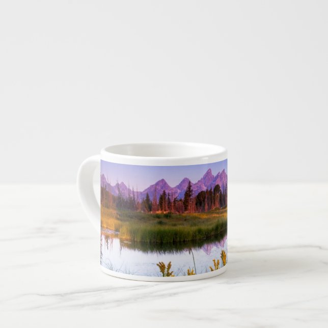 Xícara De Espresso Nascer do sol de Teton (Frente Esquerda)