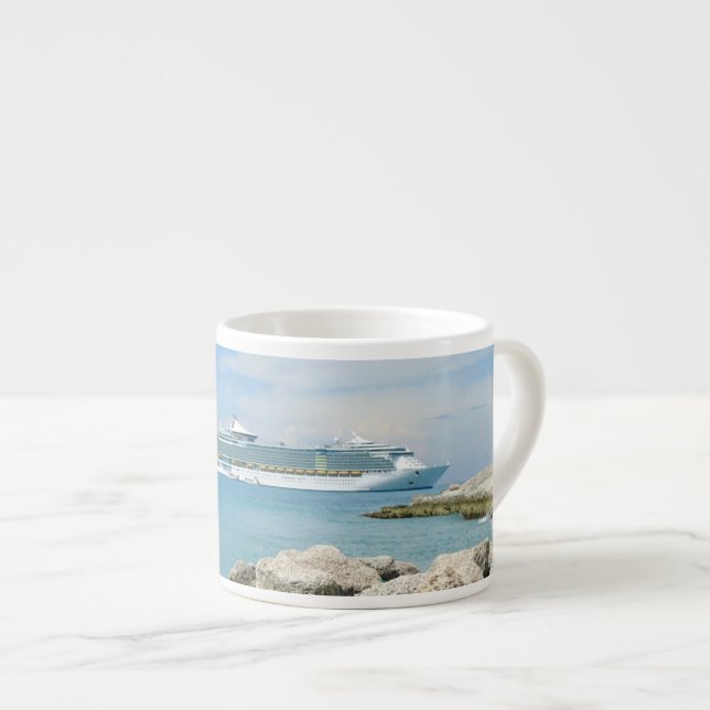 Xícara De Espresso Navio de cruzeiros em CocoCay (Frente Esquerda)