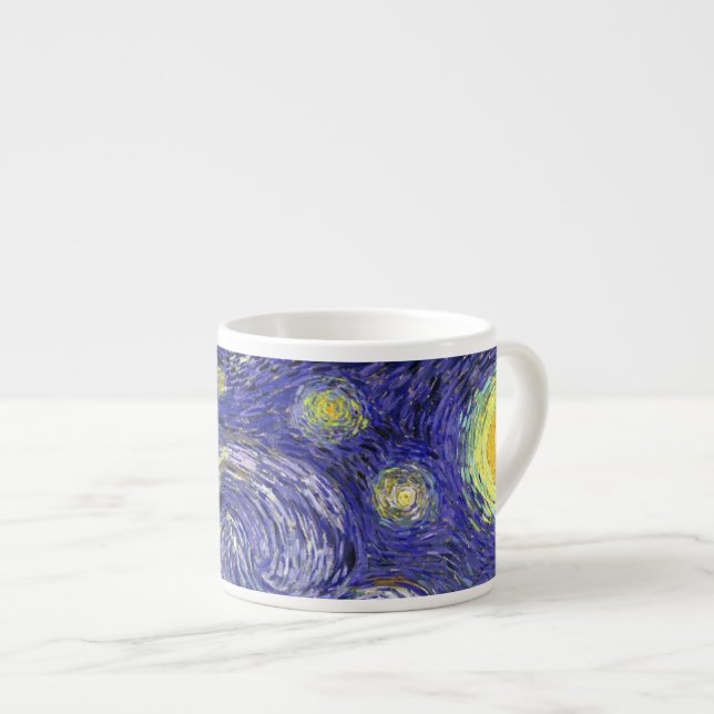 Xícara De Espresso Noite Estrelada, Vincent Van Gogh. (Frente Esquerda)
