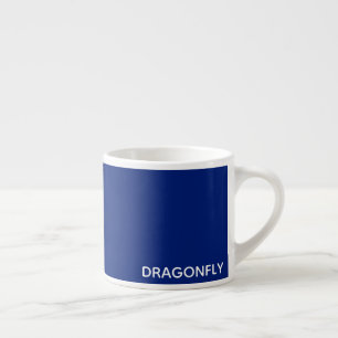 Xícara De Espresso Nome da cor azul do Dragonfly