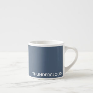 Xícara De Espresso Nome da Cor da cinza Azul da Thundercloud