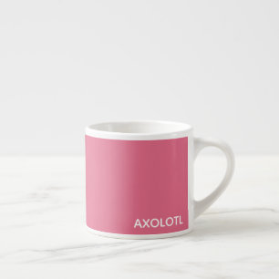 Xícara De Espresso Nome da cor rosa Axolotl