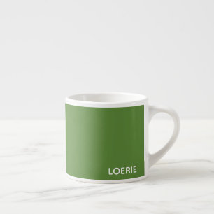 Xícara De Espresso Nome da cor verde da Loerie