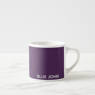 Xícara De Espresso Nome de cor azul John púrpura