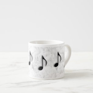 Xícara De Espresso Notas de Música Espresso Mug