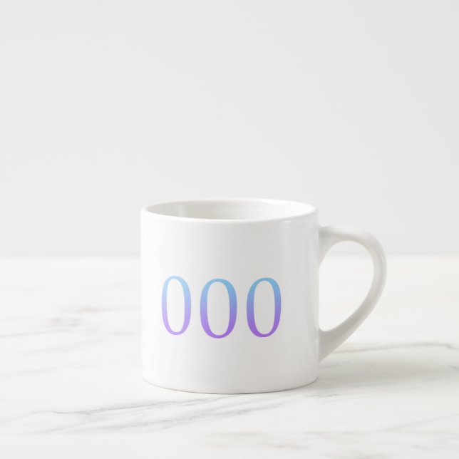 Xícara De Espresso Número do Anjo 000 - Unidade   (Direita)