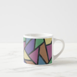 Xícara De Espresso O arco-íris silenciado colore o teste padrão de