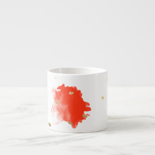 Xícara De Espresso O cupcake de PixDezines polvilha/falso Dourado