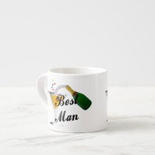 Xícara De Espresso O melhor brinde de Champagne do homem